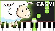Mary Had A Little Lamb | EASY ONE HAND Piano Tutorial