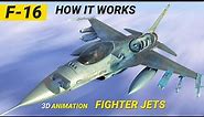 F-16 Fighter Jet How it Works | 4th Generation Multirole Fighter F16
