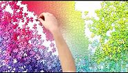RAINBOW Jigsaw Puzzle Time Lapse - Oddly Satisfying - 1000 Pieces Gradient by Cloudberries