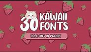 30 Kawaii Fonts || FREE FONTS IN DAFONT