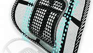 Big Ant Lumbar Support, Car Mesh Back Support with Massage Beads Ergonomic Designed for Comfort and Lower Back Pain Relief - Lumbar Back Support Cushion for Car Seat, Office Chair,Wheelchair