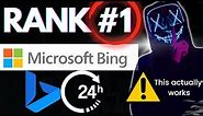 How To Rank On The First Page Of Bing In 24 Hours | Bing SEO