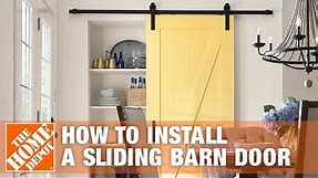 How to Install a Sliding Barn Door | The Home Depot