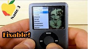 Ipod Nano Gen 3 Restoration - Bad battery and replacing the case - Can we make it functional again?