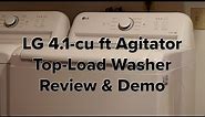 LG 4.1-cu ft Agitator Top-Load Washer Review and How To Use!
