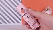 Portable Nano Facial Mister Mini Facial Steamer Atomization Eyelash Extensions with Mirror & 20ml Visual Water Tank (Pink)
