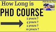 PhD duration | PhD how many years to complete?