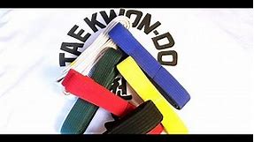 ITF Taekwon-do Belt Order & Color Meanings 🥋