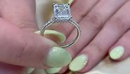 3.06 ct Emerald Cut Lab Diamond Engagement Ring