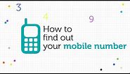 How to find out your giffgaff mobile number | giffgaff