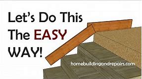 Simple And Easy Method For Calculating Different Miter Cut Angles For Stair Trim or Skirt Board