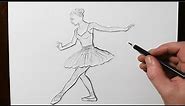 How to Draw Figure Art Quickly | Ballet Dancer Gesture Drawing
