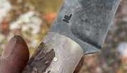 Beautiful stag hunting knife. Back country skinner.