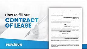 How to Fill Out Commercial Lease Agreement or Contract Online | PDFRun