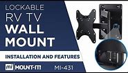 Lockable RV TV Wall Mount | Installation and Features (MI-431)