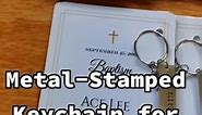 Metal Stamped Keychain for Souvenir #souvenirforchristening #baptismalsouvenir #baptismalsouvenir #baptismalsouvenirsph #newmom #partyneeds #moms