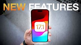 iOS 17.1 Features: What's New in iOS 17.1