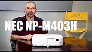The NEC NP-M403H 4000-Lumen Projector Review