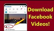 How to download Facebook Video without app new update!! - Howtosolveit