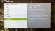 How to change Display Resolution in Xbox 360 HD (1080p)