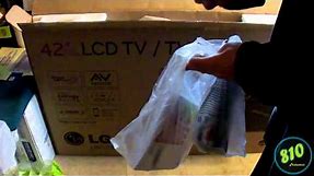 LG 42LK450 LCD HDTV Unboxing