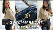 GUCCI GG MARMONT HANDBAG 1 YEAR REVIEW | Is it worth it? Classic or Trendy?