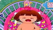 Dora the Explorer Baby Dora Diaper Change - Dora Game