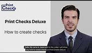 How to create checks in Print Checks Deluxe