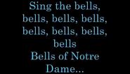 The Bells of Notre Dame Lyrics