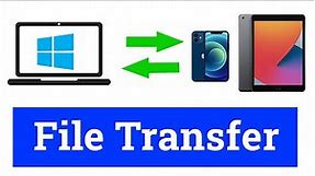 How to Transfer Files between Ipad / Iphone and Windows Computer without using any Software