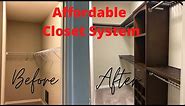Closet System | Installing an Allen + Roth Closet Organizer