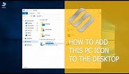 How To Add This PC Icon To The Desktop, Create a Shortcut and Use Hot Keys for This PC 💻⌨️🖥️