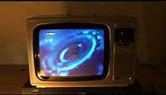 Old Sharp CRT 1980’s TV with DVD Playback using VCR Antenna connection
