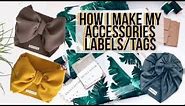 how to make clothes tags labels at home diy tutorial