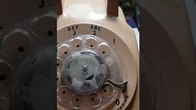 How to dial a rotary dial telephone