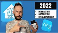 Home Assistant and Ring Doorbell in 2022 - Integrate, Automate and Local Video Download