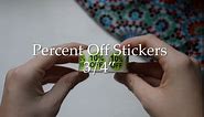 50% Percent Off Stickers for Retail 0.75 Inch 500 Adhesive Labels