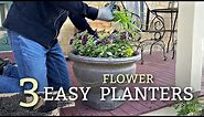 3 Easy Flower Planter Ideas - Summer Flower Pots