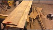 Woodworking Tip - Squaring Rough Cut Lumber