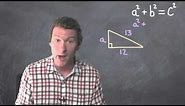 Find The Hypotenuse Using Pythagorean Theorem | Dave May Teaches