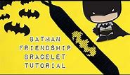 Batman Friendship Bracelet Tutorial (Intermediate)