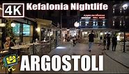 Argostoli - Kefalonia - Greece - Nightlife Walk 4K