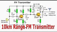 10km Range FM Transmiter with Two Transistors
