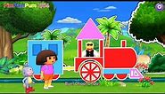 Dora the Explorer | Learn with dora : Shape Stickers | PimPamPum KIDS HD