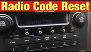 How to Find and Reset the Radio Code on a 2007 Honda CR-V