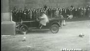 CAR CLIPS CRASH 1930