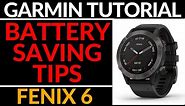 Garmin Fenix 6 Battery Saving Tips - Power Manager Tutorial