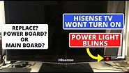 How to fix Hisense TV Not Powering On But Red Light is On || Hisense TV Won't Turn On