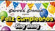 Learn Spanish - Happy Birthday (sing along)