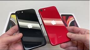 iPhone SE 2020 Red & Black Color Comparison
